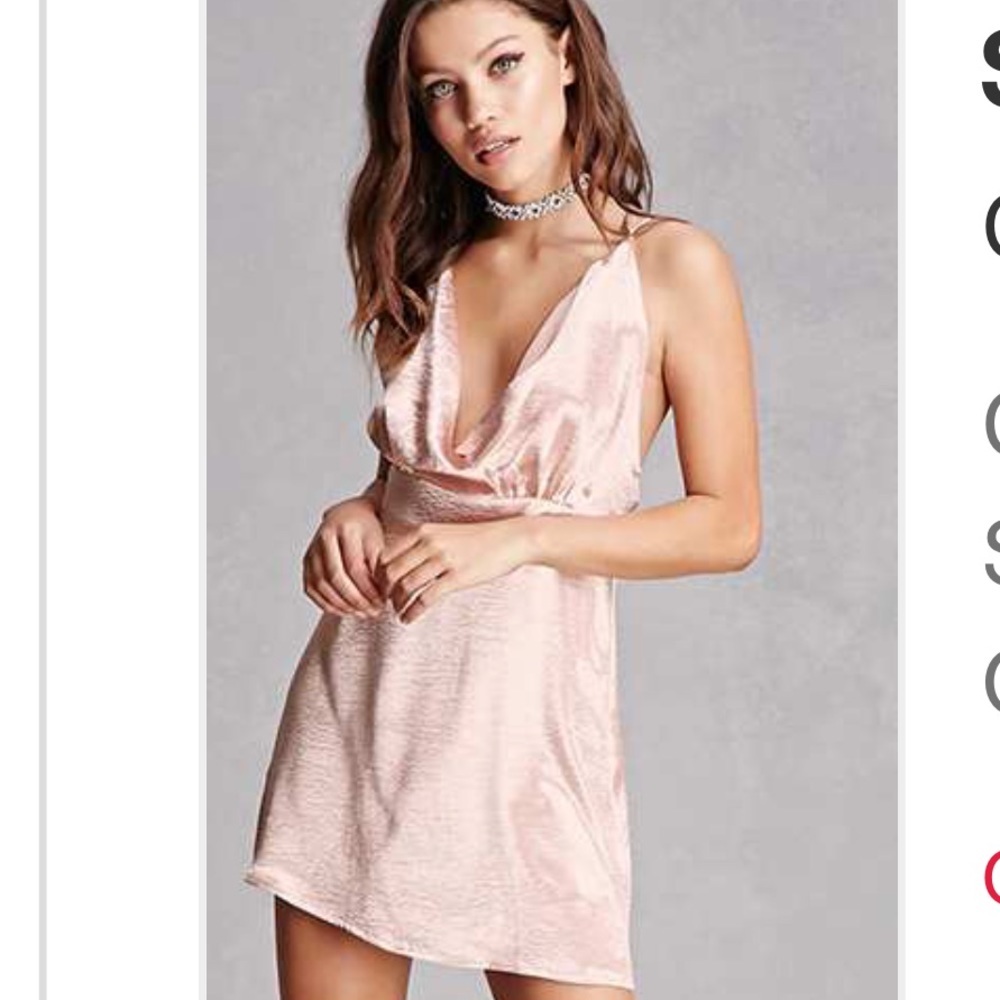 Crinkled Satin Slip Dress